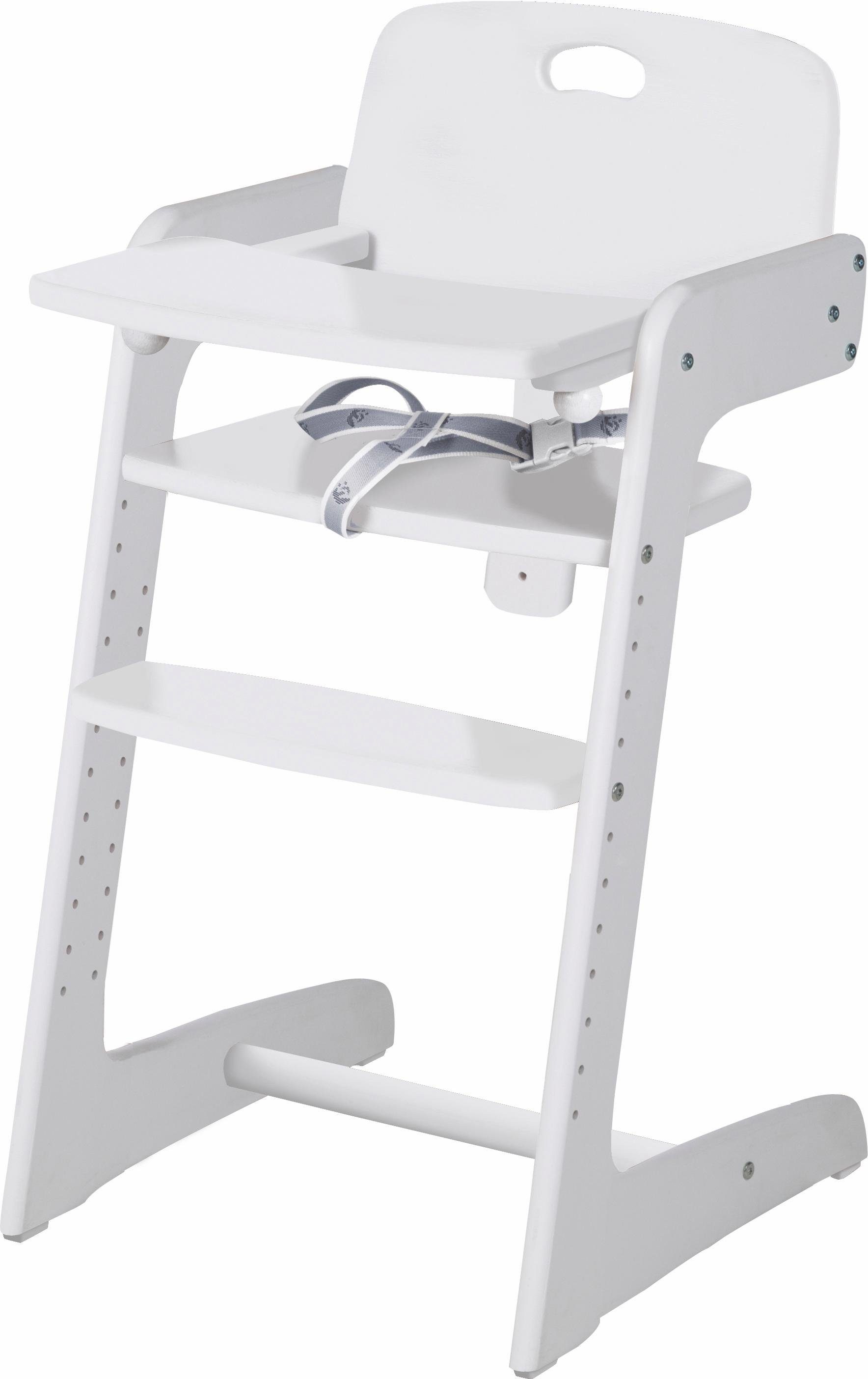 roba® Hochstuhl Treppenhochstuhl, Kid Up, weiß, aus Holz