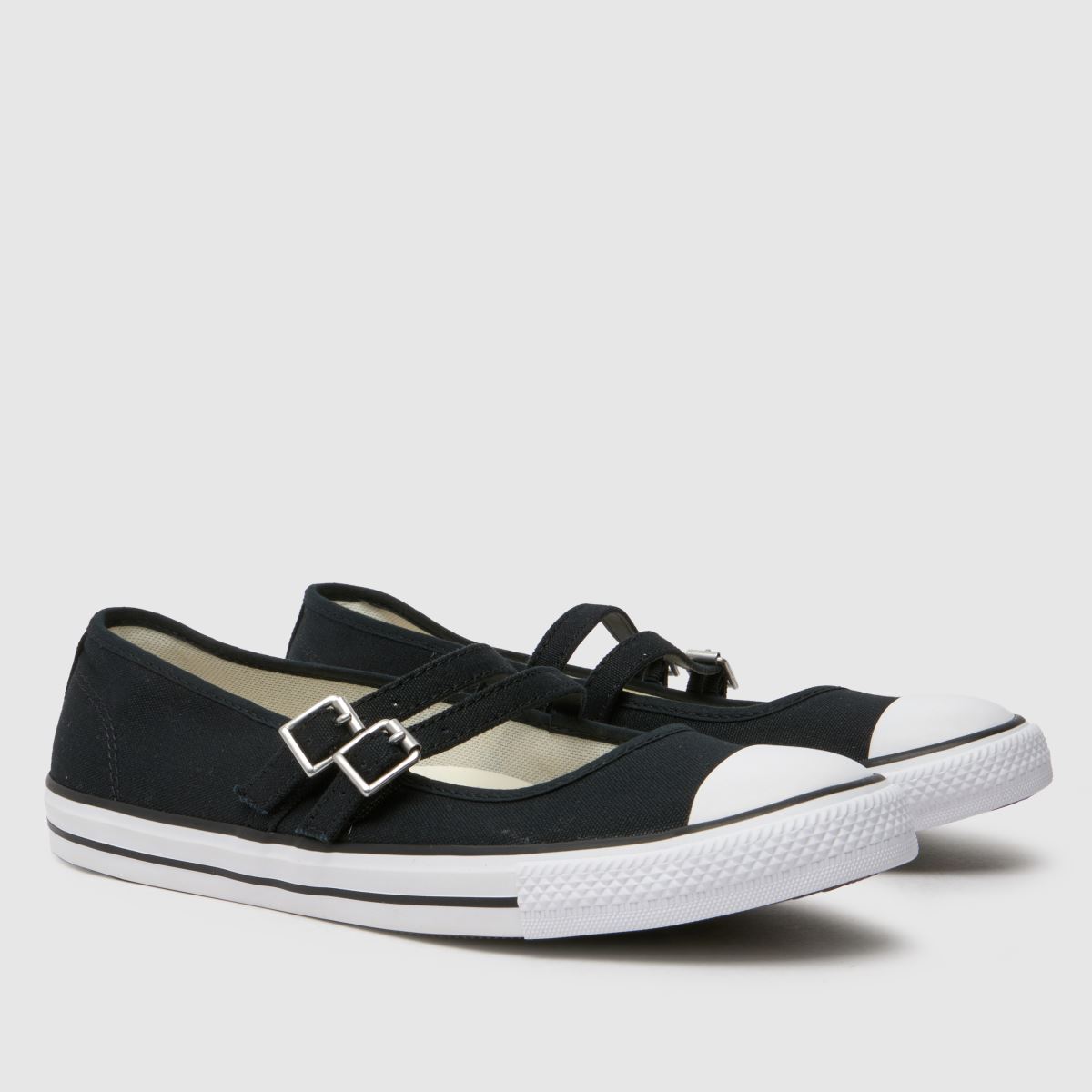 Converse All Star – Svarta, eleganta Mary Jane-sneakers