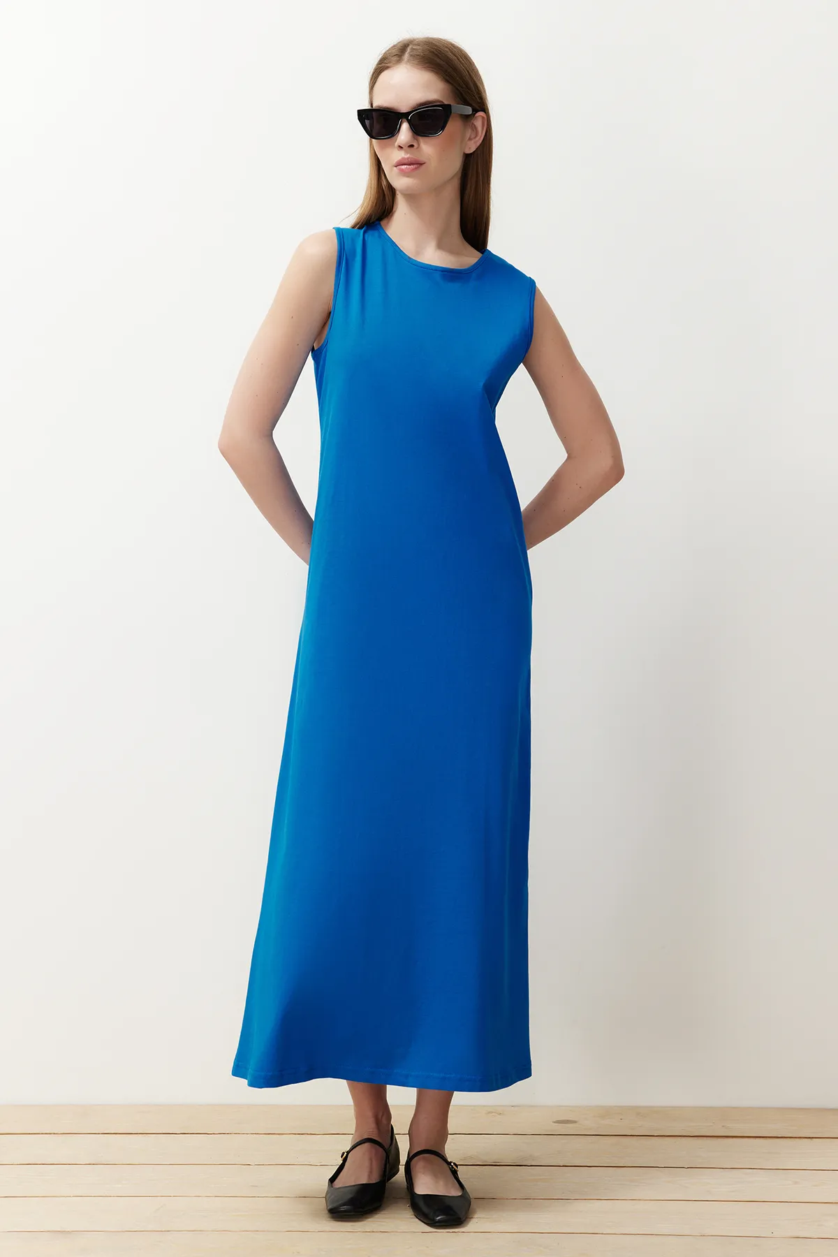 Trendyol Modest  Saks Ärmelloses Kleid Futter-Unterwäsche TCTSS21UK0034