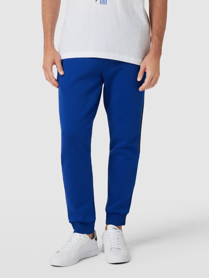Sweatpants mit Label-Print Modell 'Hadiko' in royalblau