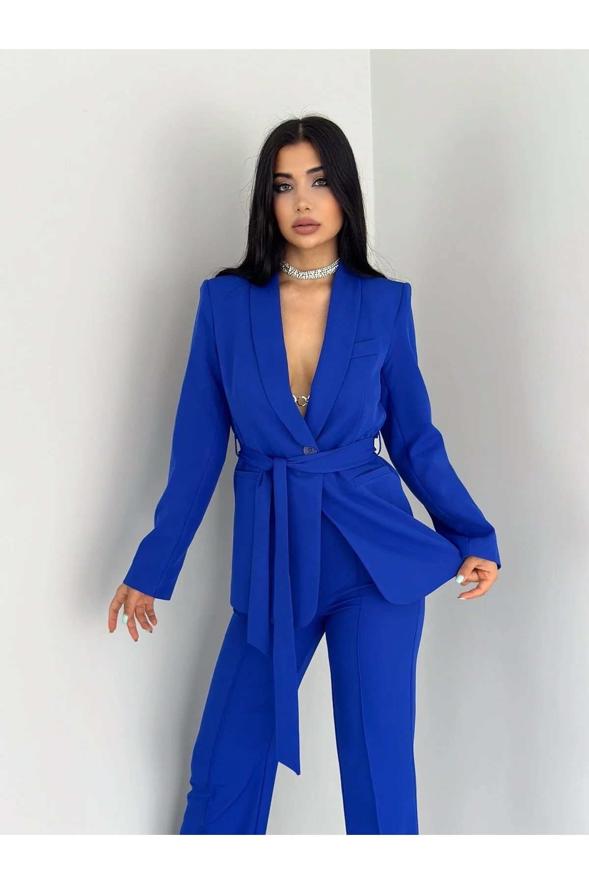 ZF BUTİK  Set aus Jacke und Hose mit Gürtel