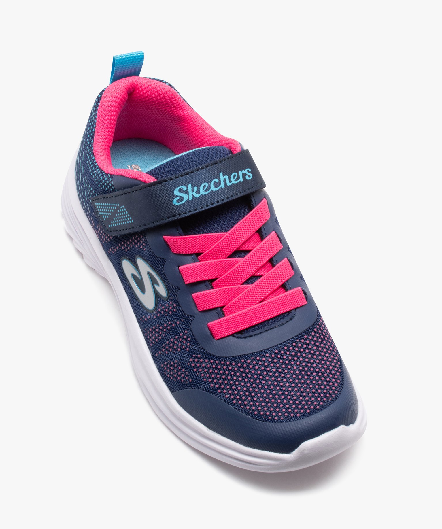Baskets fille running en mesh à reliefs - Skechers marine | GEMO
