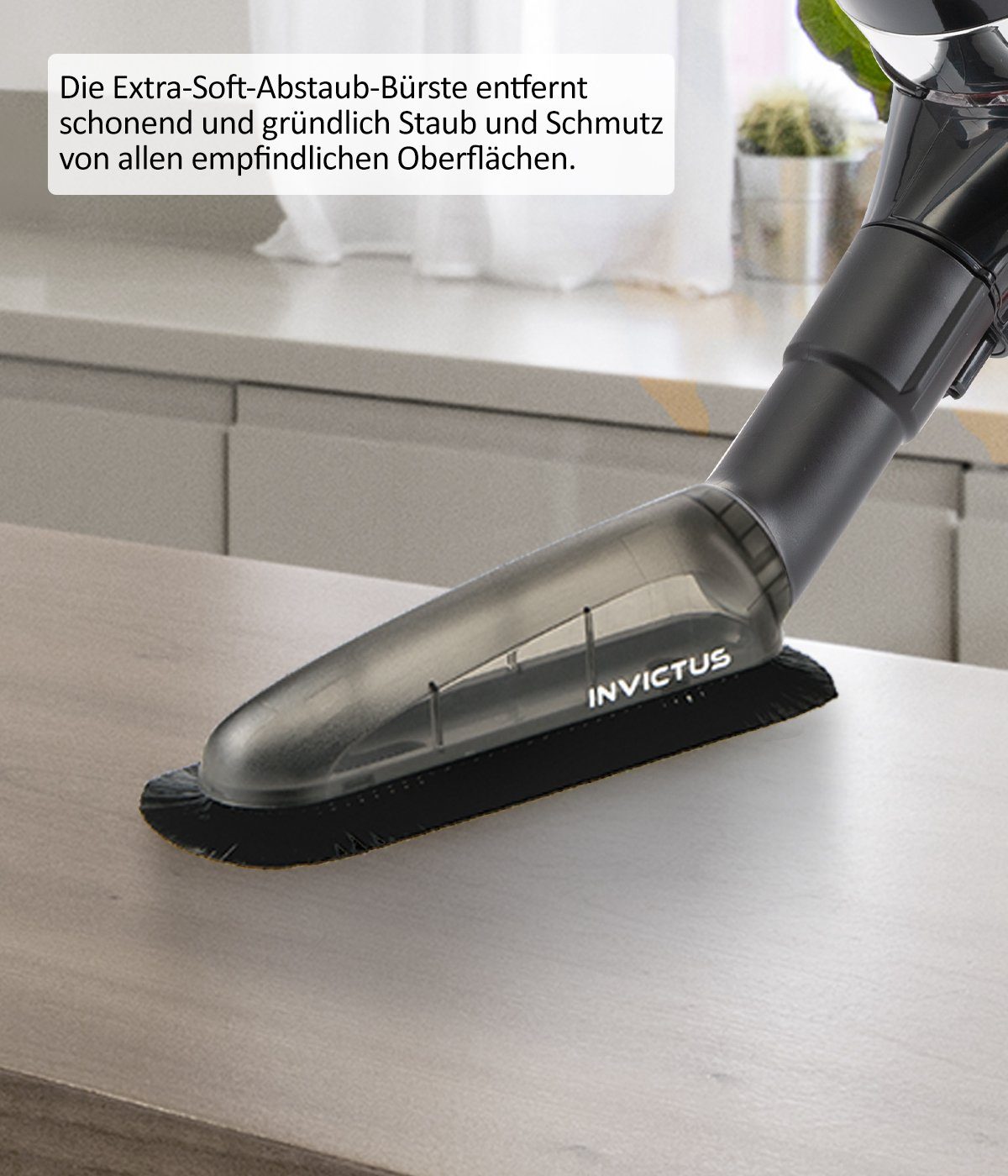 Genius Staubsaugerdüsen-Set Invictus X9 Staub-Set 4tlg. Zubehör für X3, X5, X7, X9, Zubehör für Genius Invictus X9, (Set, 4 teilig), Staub-Set Reinigung von Oberflächen und Möbeln