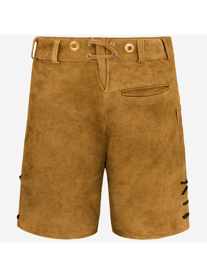 PAULGOS Lederhose Kurz Echtleder HK3 in Hellbraun günstig kaufen