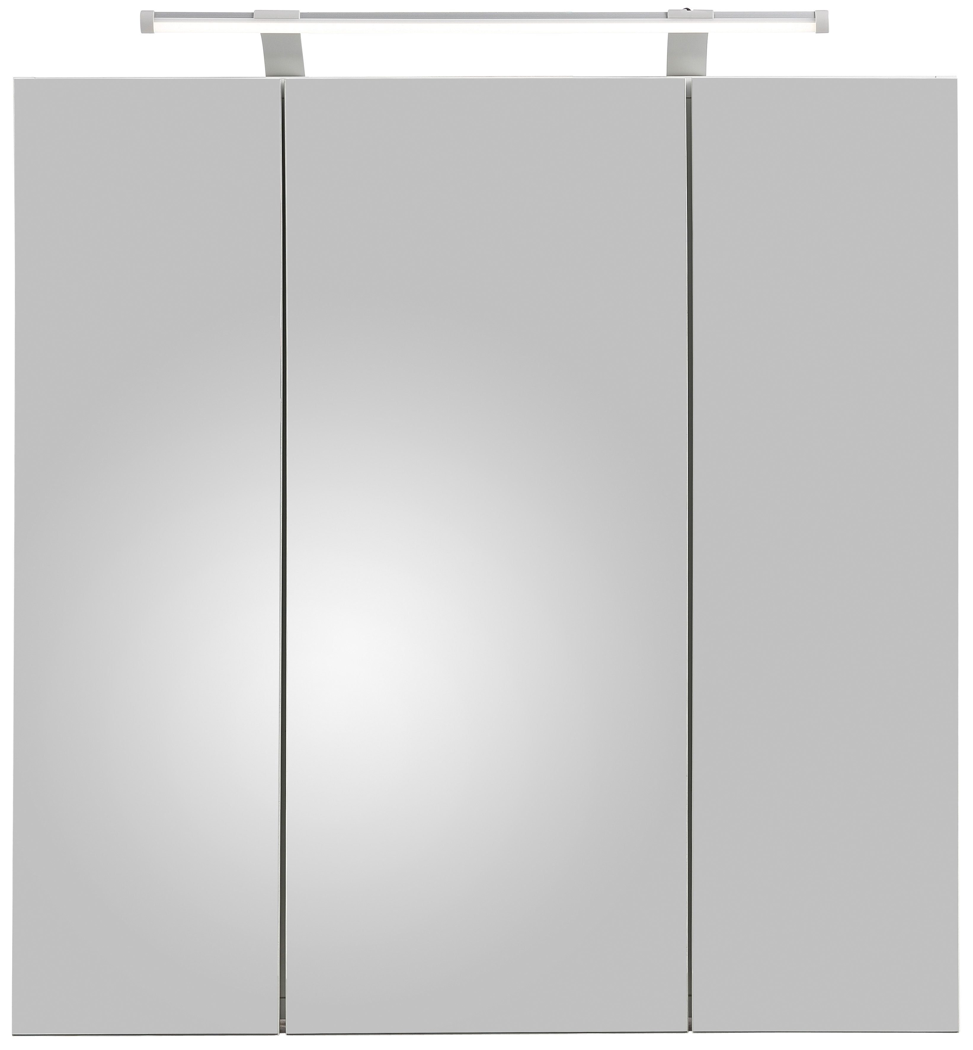 Schildmeyer Spiegelschrank Dorina Breite 70 cm, 3-türig, LED-Beleuchtung, Schalter-/Steckdosenbox