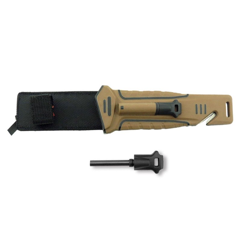 Witharmour Nightingale Fixed Blade Tan Messer, Überlebensmesser (Taktische Messer)
