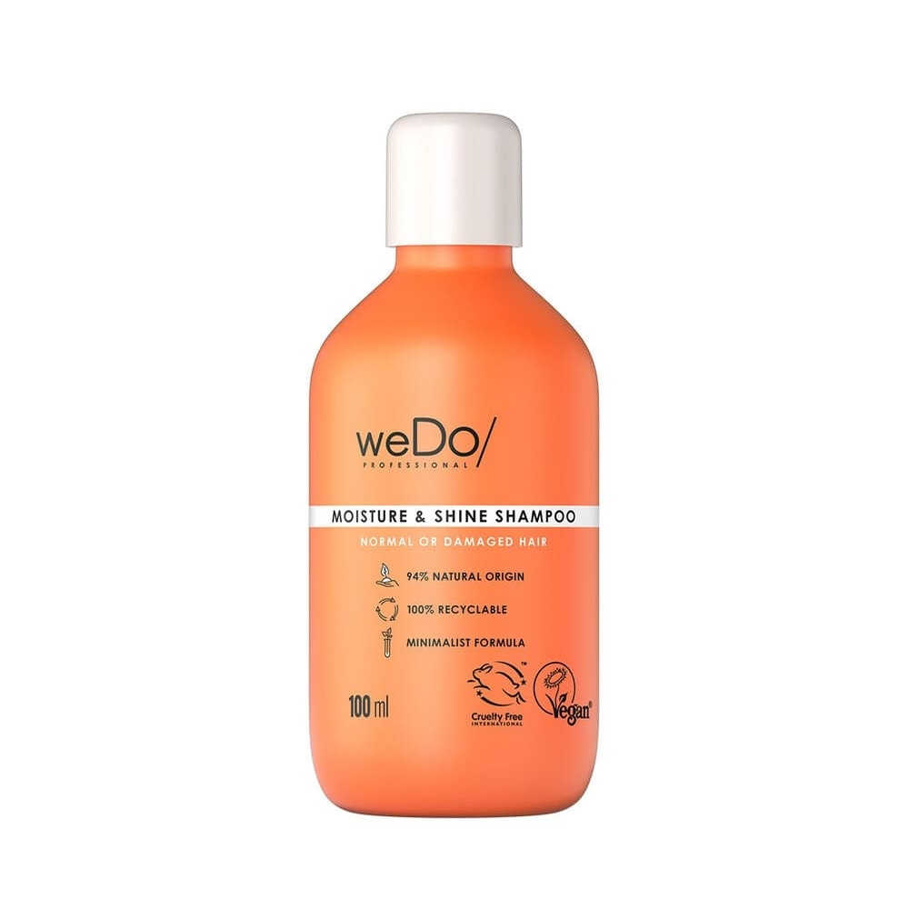 wedo Shampoing Vegan Hydratation et Brillance pour cheveux normaux et abîmés Shampooing vegan sans sulfate sans silicone pour cheveux normaux abimés
