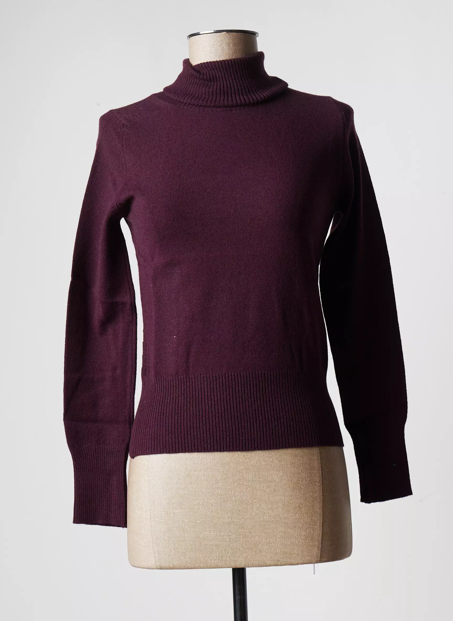 Stefan Green Cols Roules Femme couleur violet