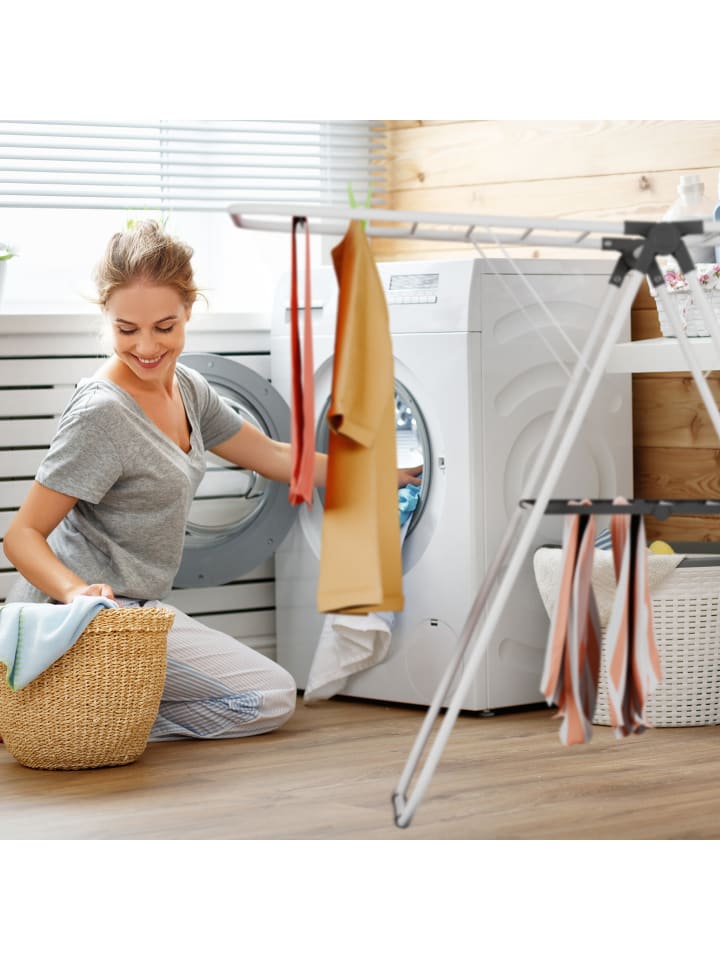 relaxdays Wäscheständer in Weiß günstig kaufen onesize