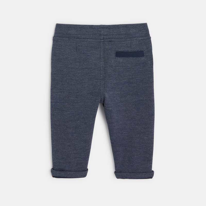 Pantalon coton fantaisie bleu bébé garçon
