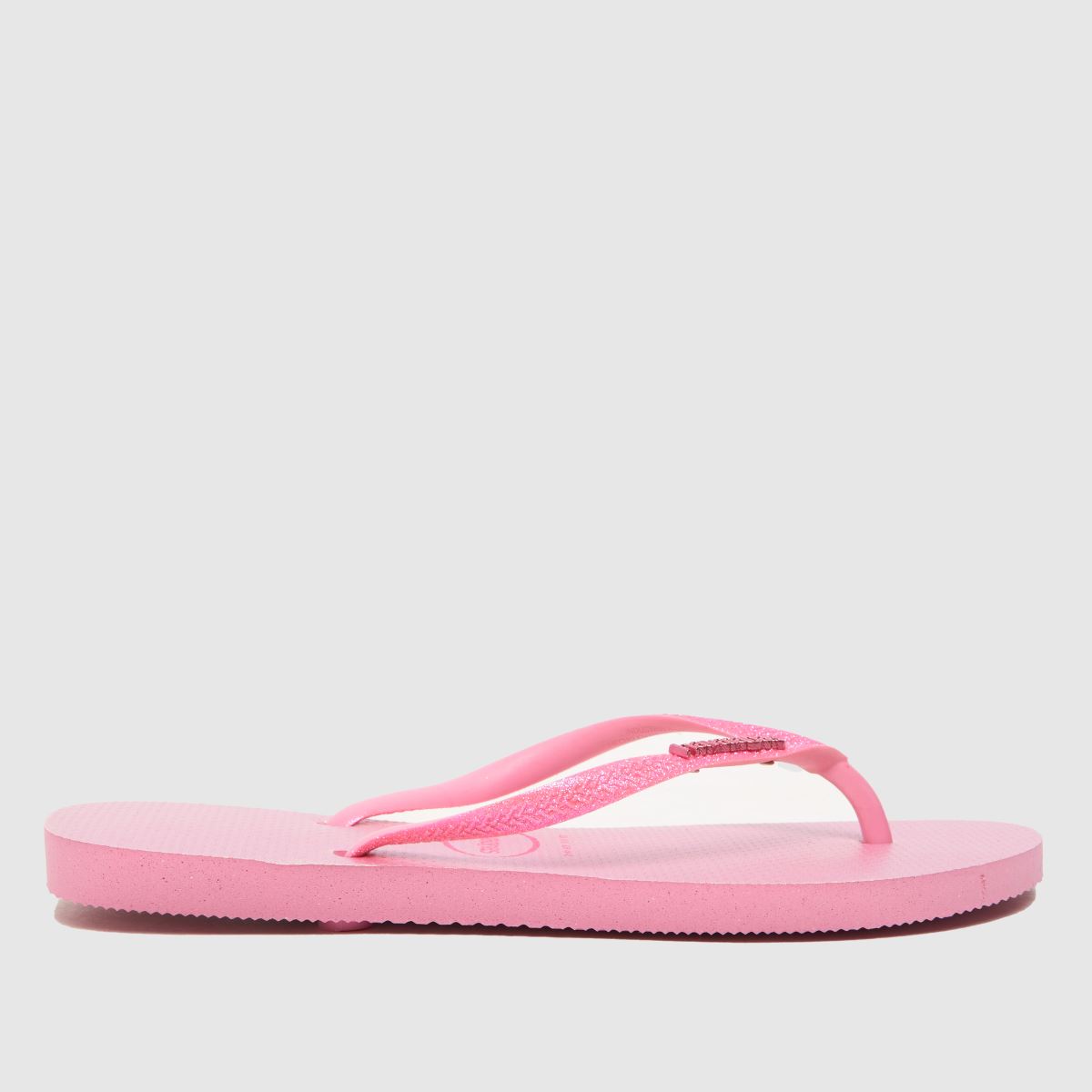 Havaianas – Rosa smala glitter-iriserande sandaler