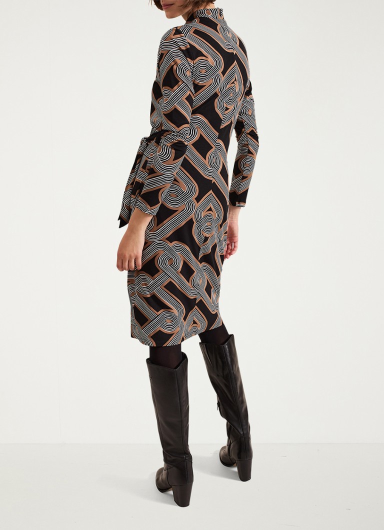 Rochie mini tricotată Phase Eight Margot cu imprimeu grafic