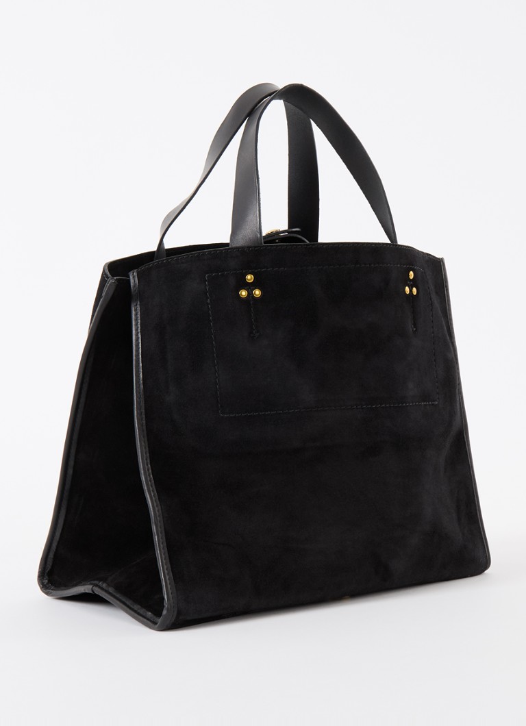 Jérôme Dreyfuss Léon M Shopper aus Kalbsveloursleder mit abnehmbarer Tasche