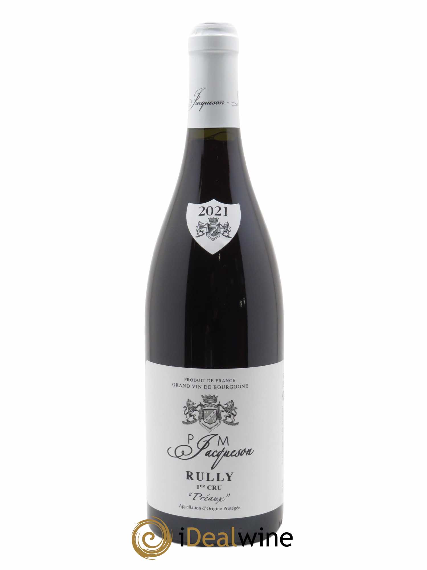 Rully 1er Cru Préaux Paul & Marie Jacqueson  2021 - Lot de 1 Bouteille