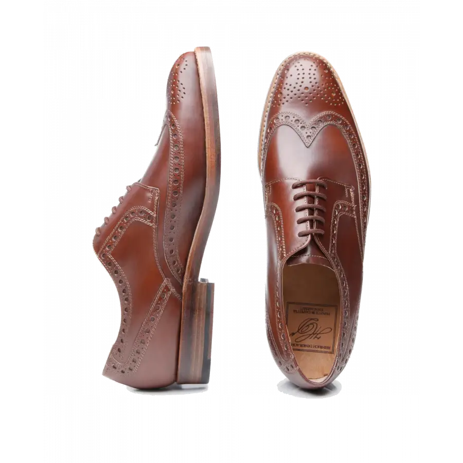 Heinrich Dinkelacker - Businessschuhe Derby LUZERN FULL-BROGUE AC Antikcalf - braun