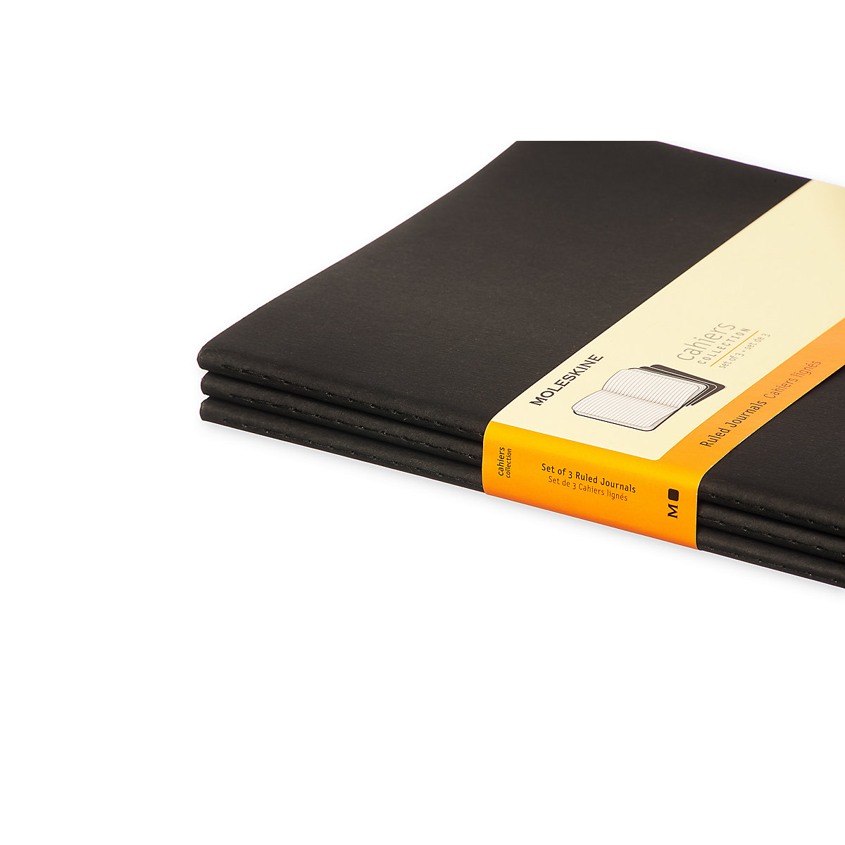Notizbücher Cahier- XL- 3er Set- Liniert Notizbücher