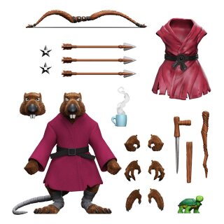 Teenage Mutant Ninja Turtles Ultimates Actionfigur Splinter (Flocked) 18 cm