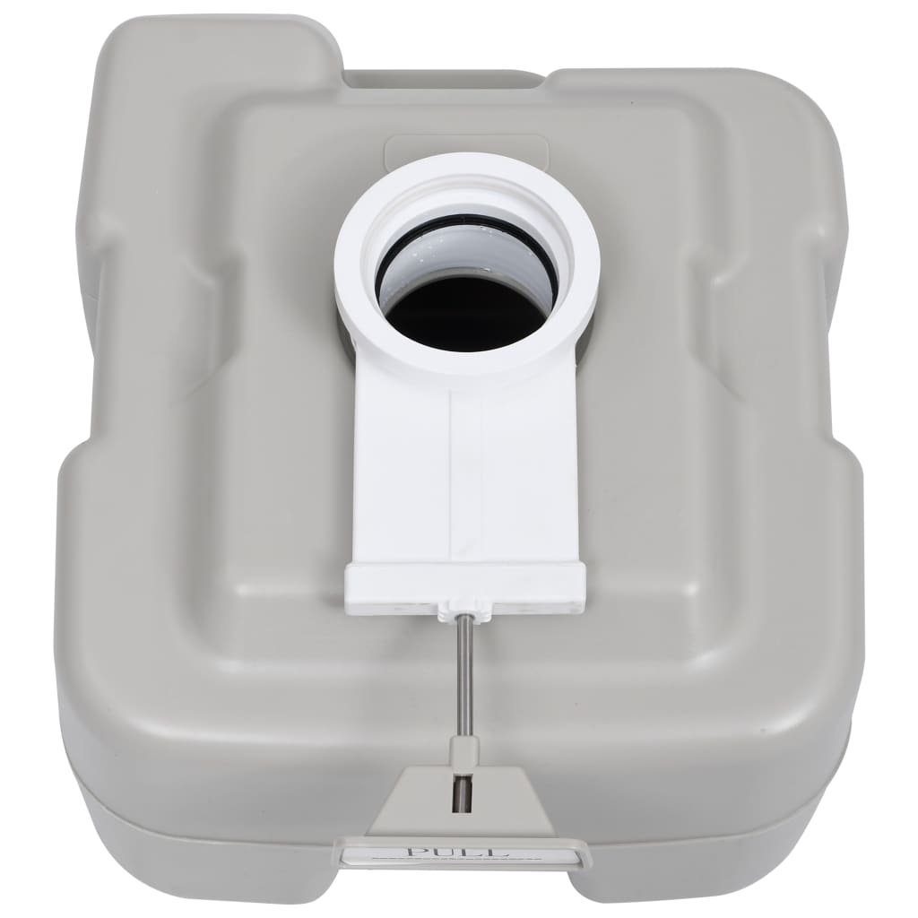 vidaXL Campingtoilette Tragbare Campingtoilette Grau 20 10 L