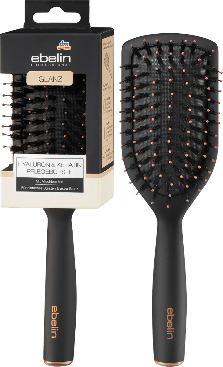 Paddlebürste, Professional Keratin-Pflegebürste oval, 1 St