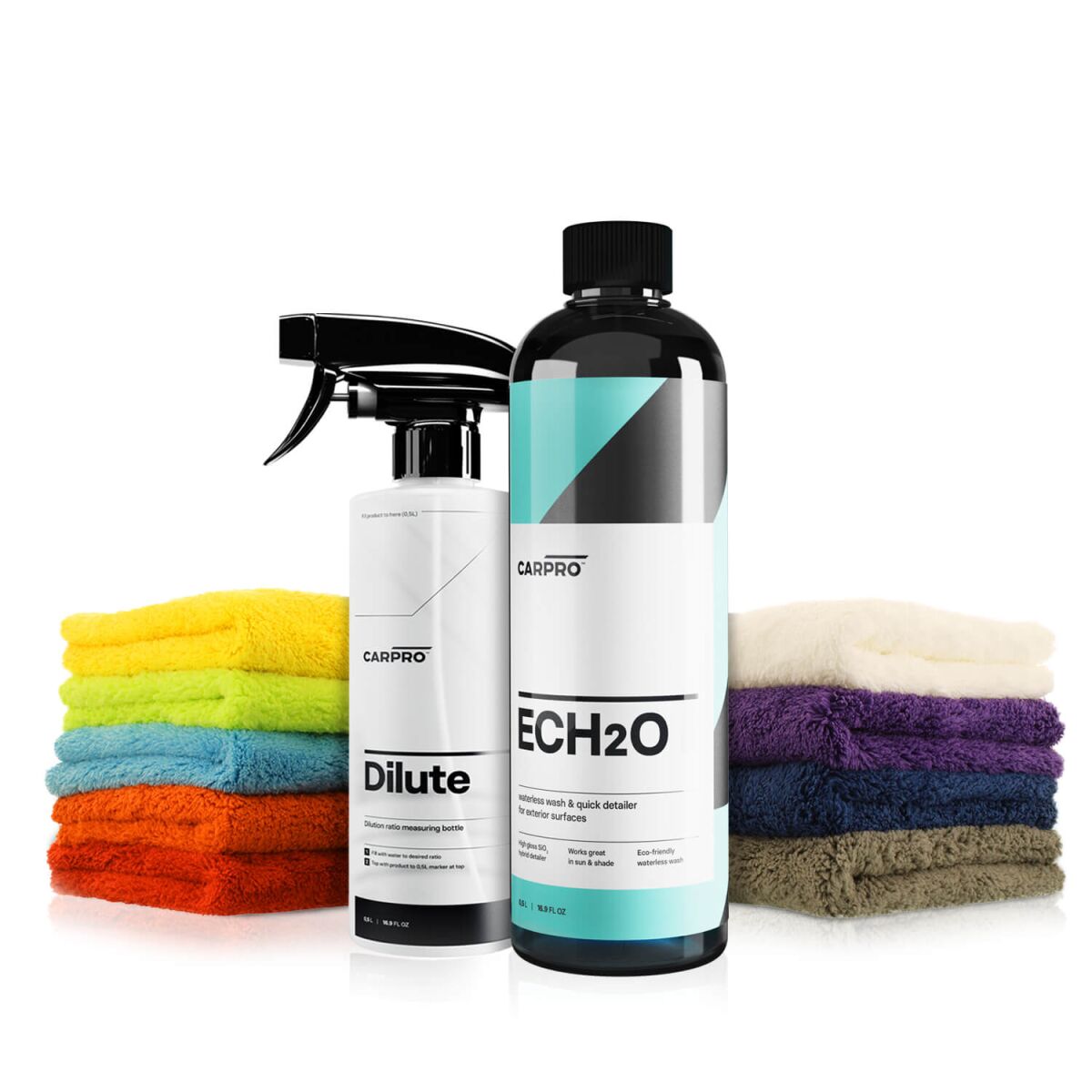CarPro Ech2O 500ml   9x chemicalworkz Edgeless Soft Touch   Carpro Dilute Leerflasche 500ml