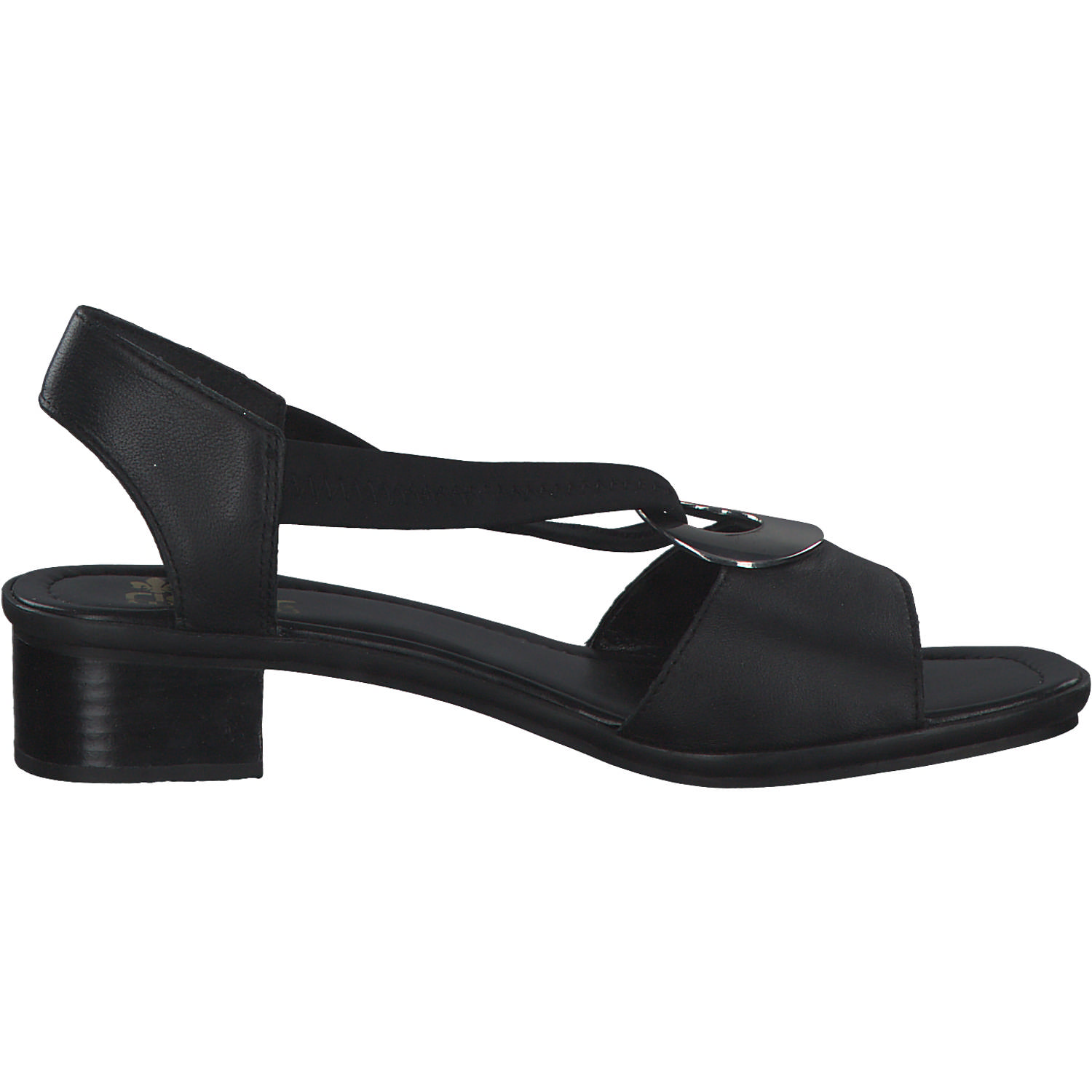 Rieker 62662, Sandaletten, Damen, schwarz/schwarz