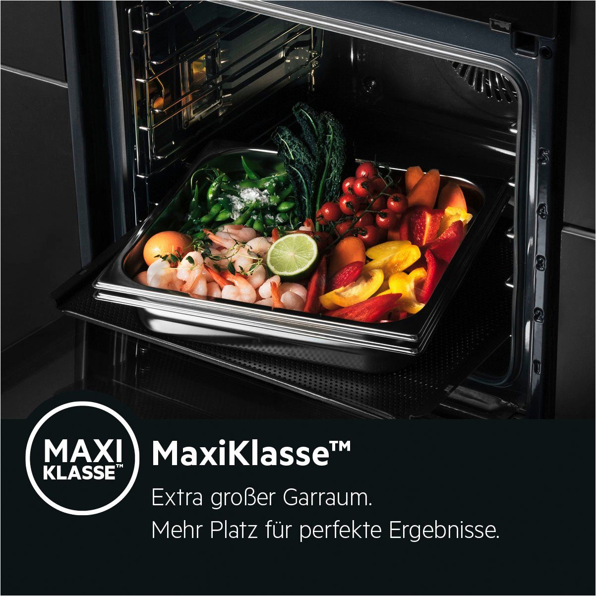 AEG Einbaubackofen Serie 7000 BSS57606BM 949 494 825, mit Vollauszug, Pyrolyse-Selbstreinigung