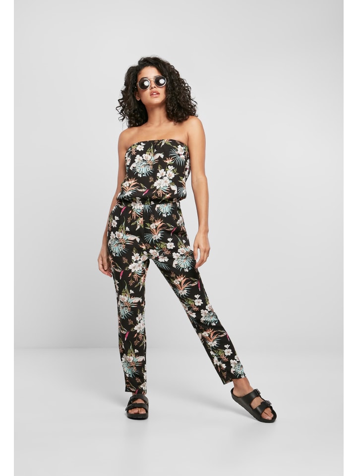 Urban Classics Urban Classics Jumpsuits in black tropical günstig kaufen