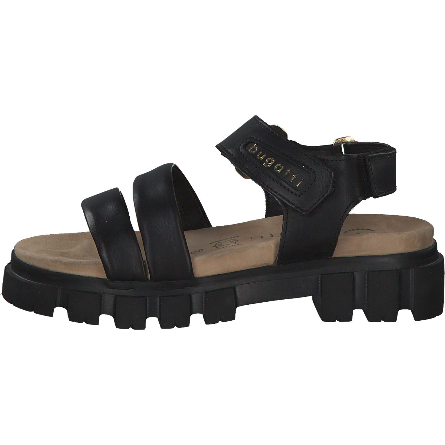 Bugatti Mary A7F80, Klassische Sandalen, Damen, Schwarz