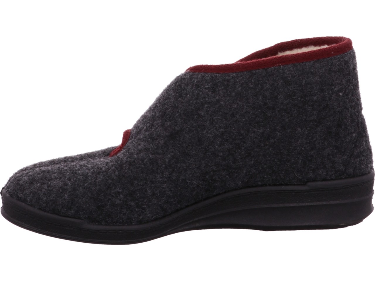 QUICK SCHUH Hausschuhe schwarz DaHaussch.h.SchaftWF