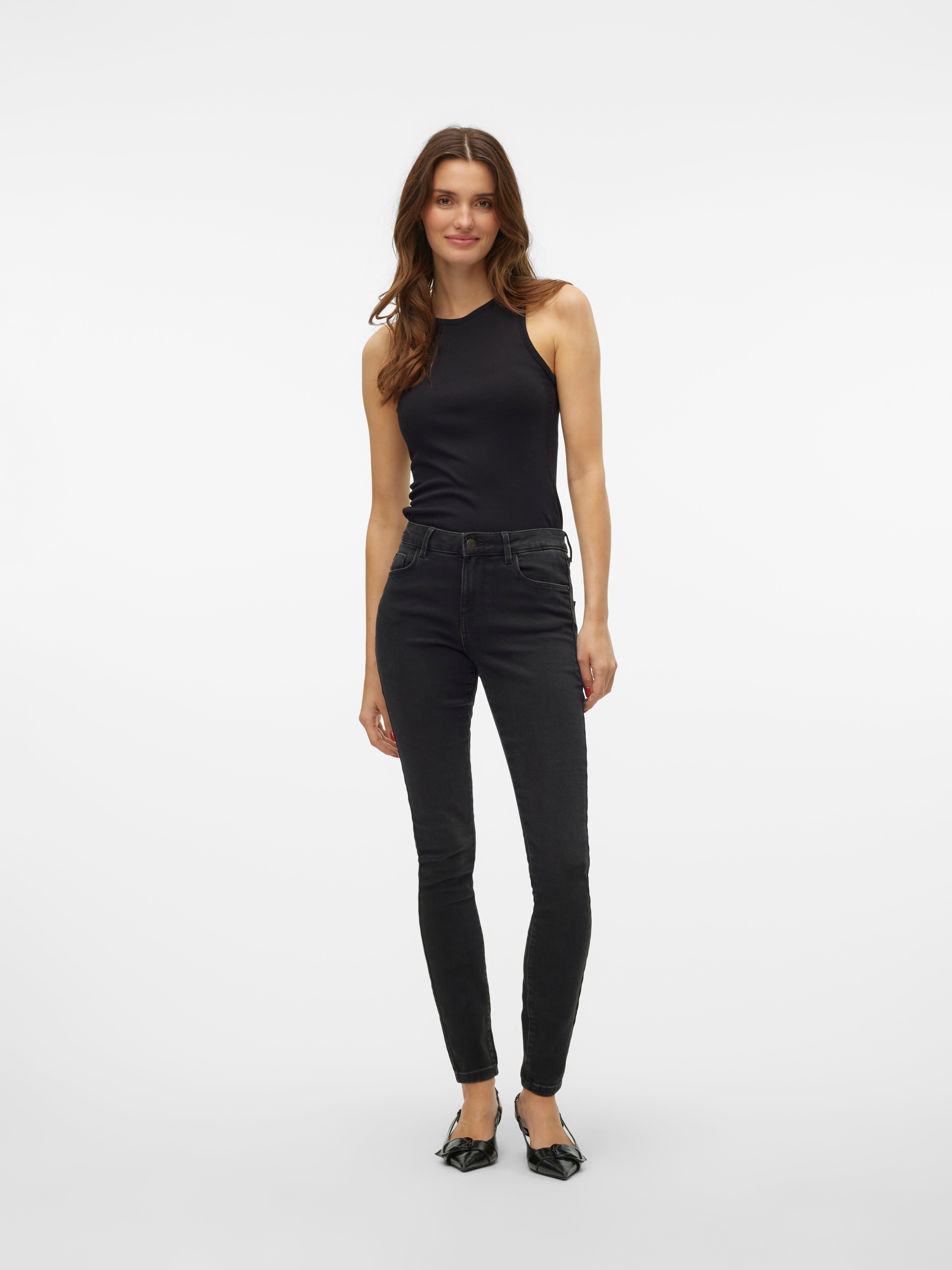 VMELLY Mid Rise Skinny Fit Jeans