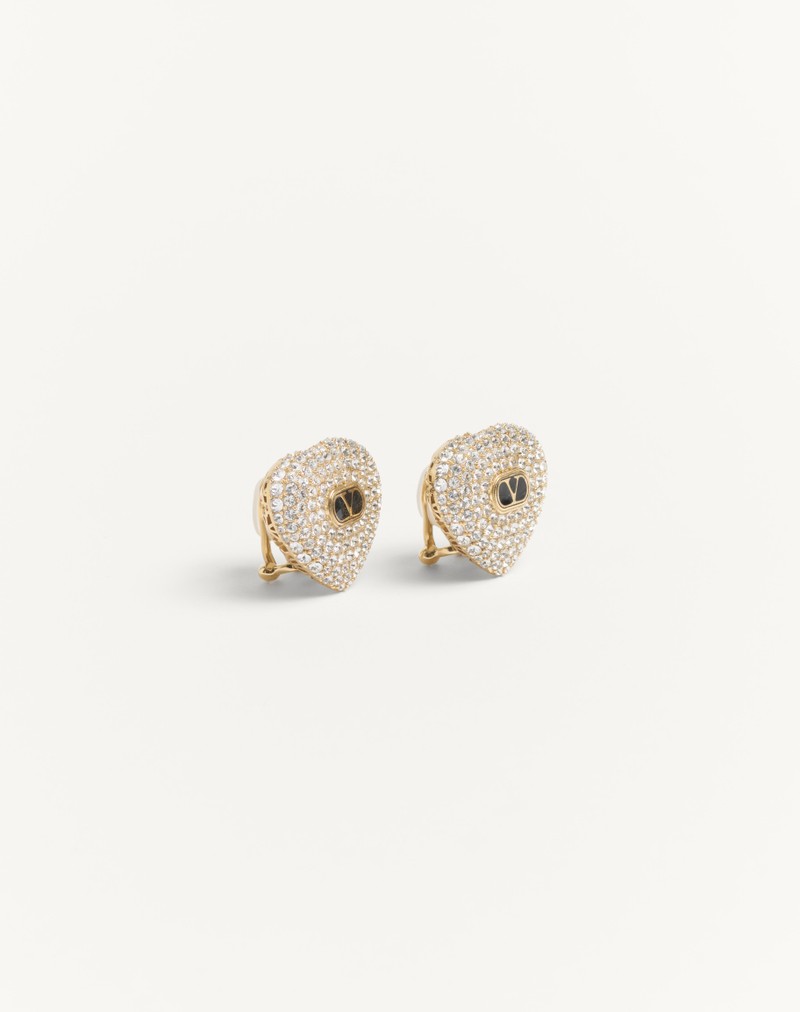Coeur Royal øreringe i metal, emalje og Swarovski® krystaller