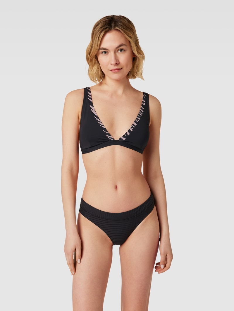 Bikini-Oberteil in Triangel-Form in schwarz