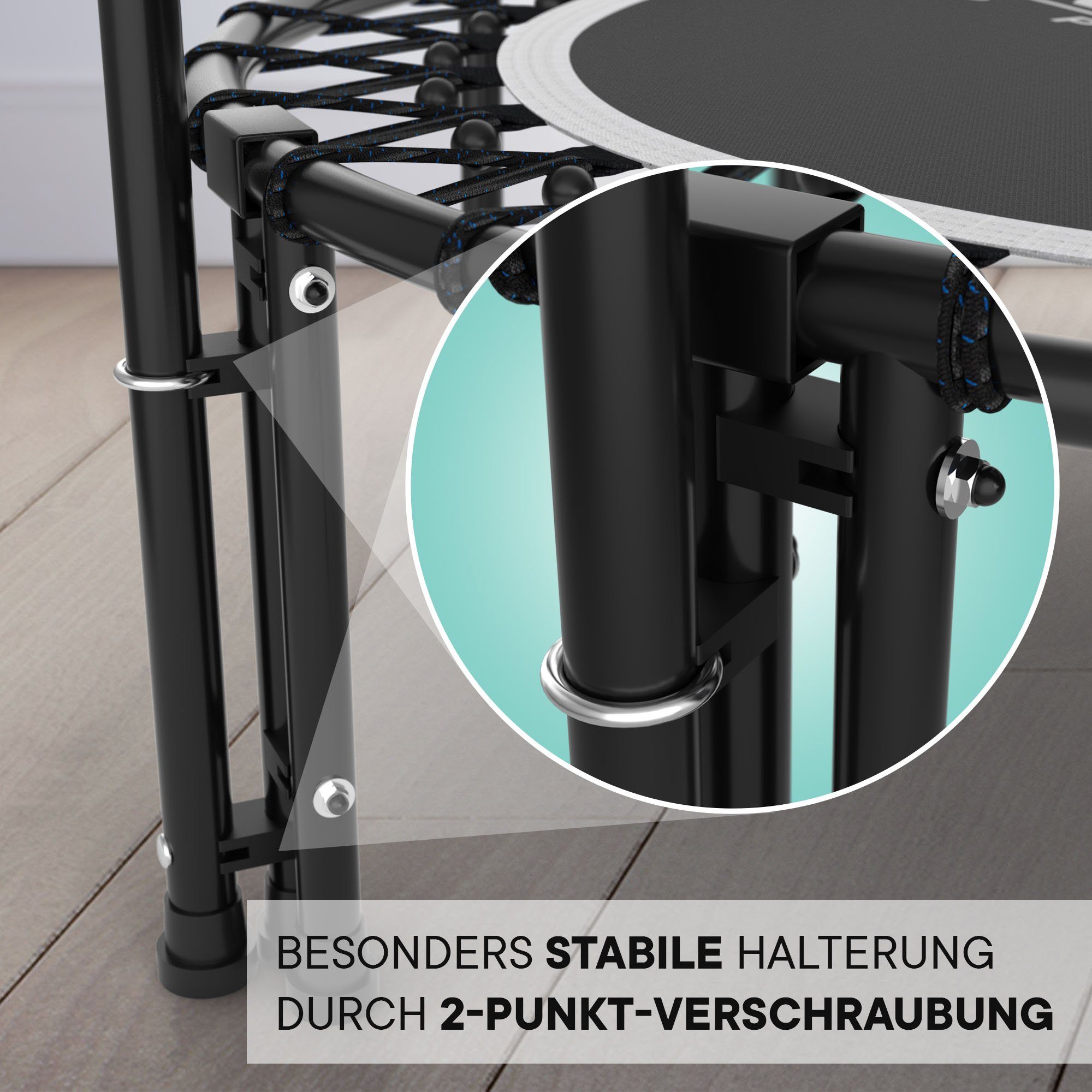 Kinetic Sports Fitnesstrampolin TPLE40, Ø 101,60 cm