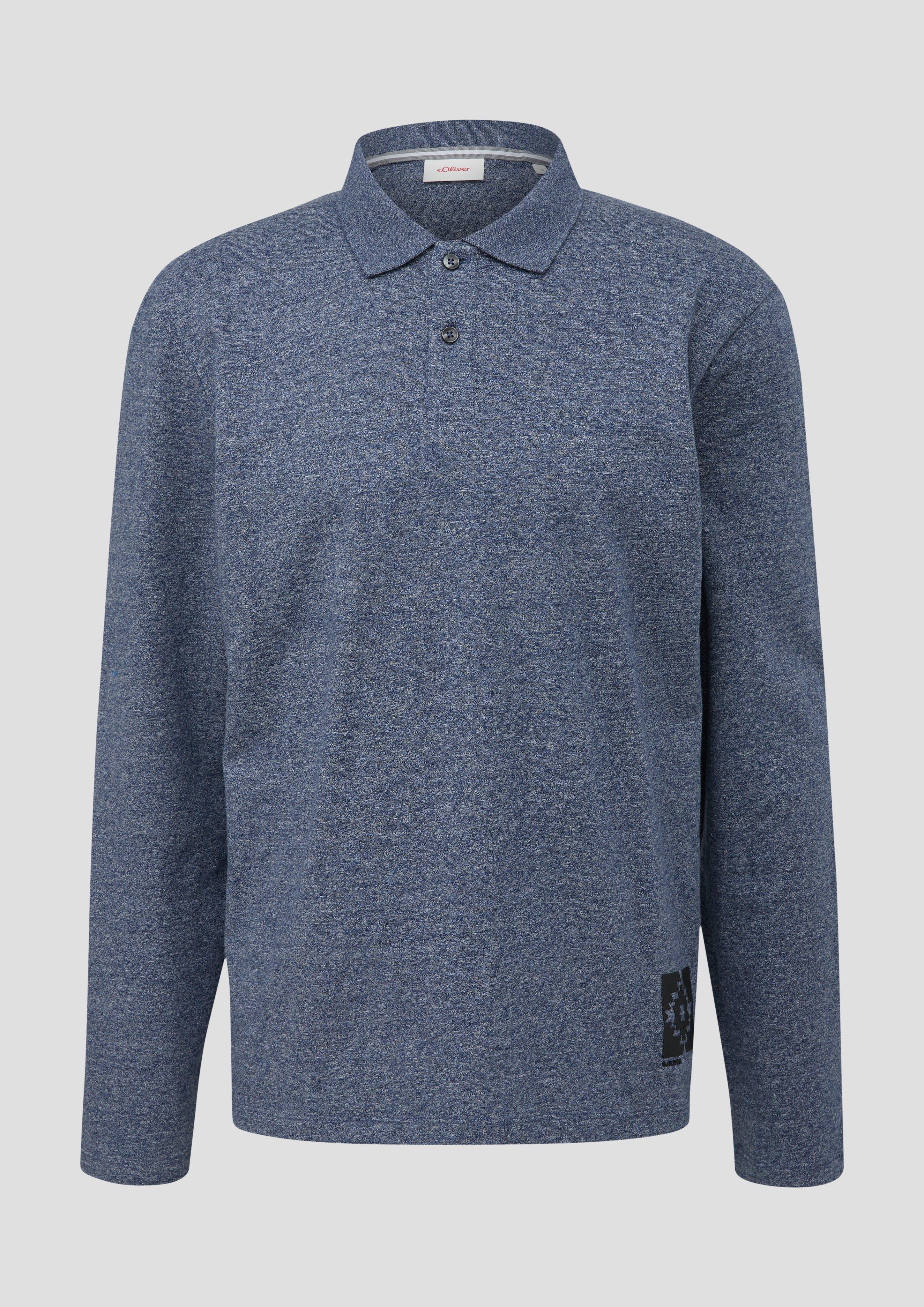 Polo-Shirt mit gummiertem Print-Detail  2138674-57W1