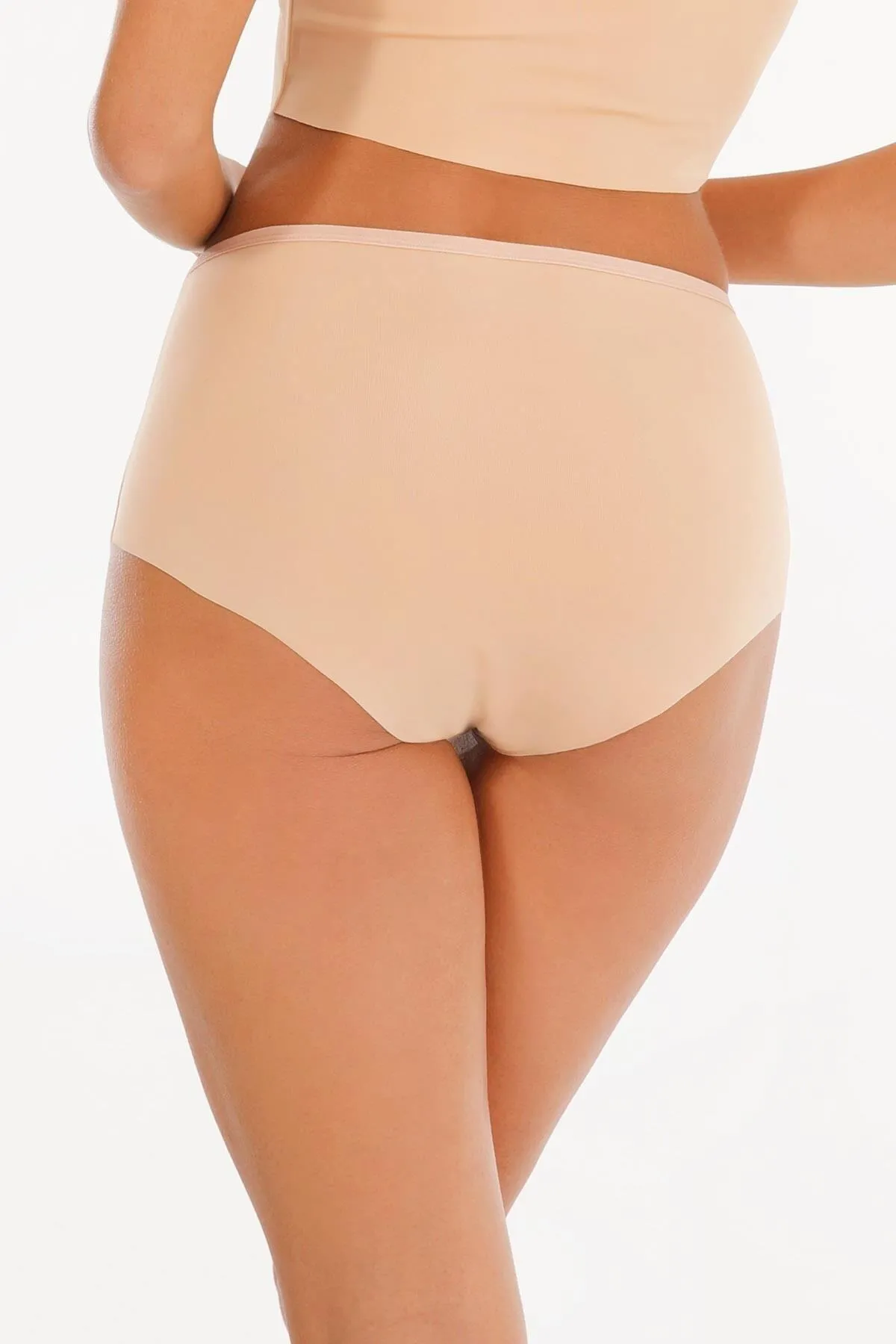 Sensu  Lasergeschnittenes 3-teiliges Höschenset aus Spitze mit hoher Taille für Damen – Kts3105