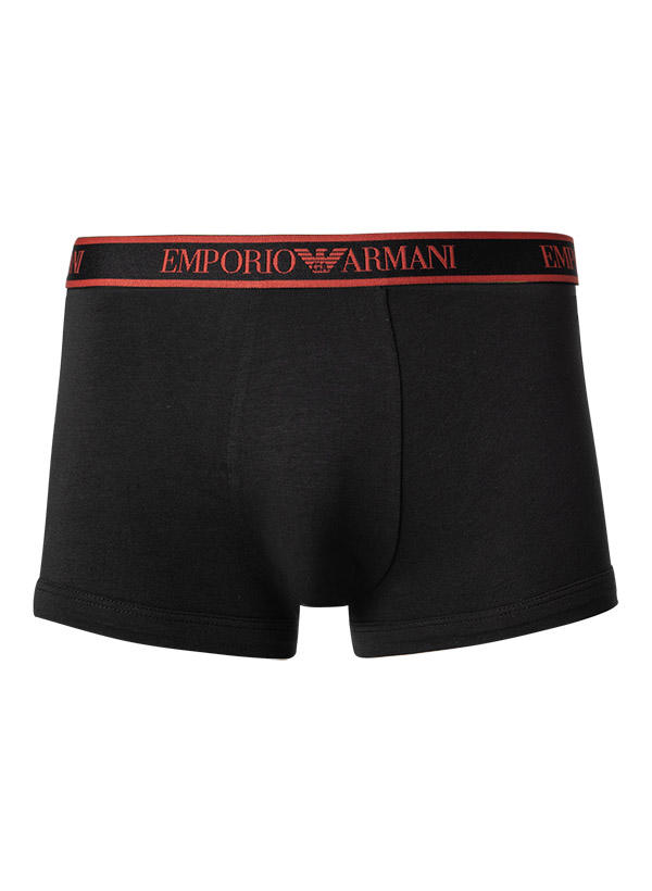 EMPORIO ARMANI, Trunks, Baumwoll-Stretch, schwarz