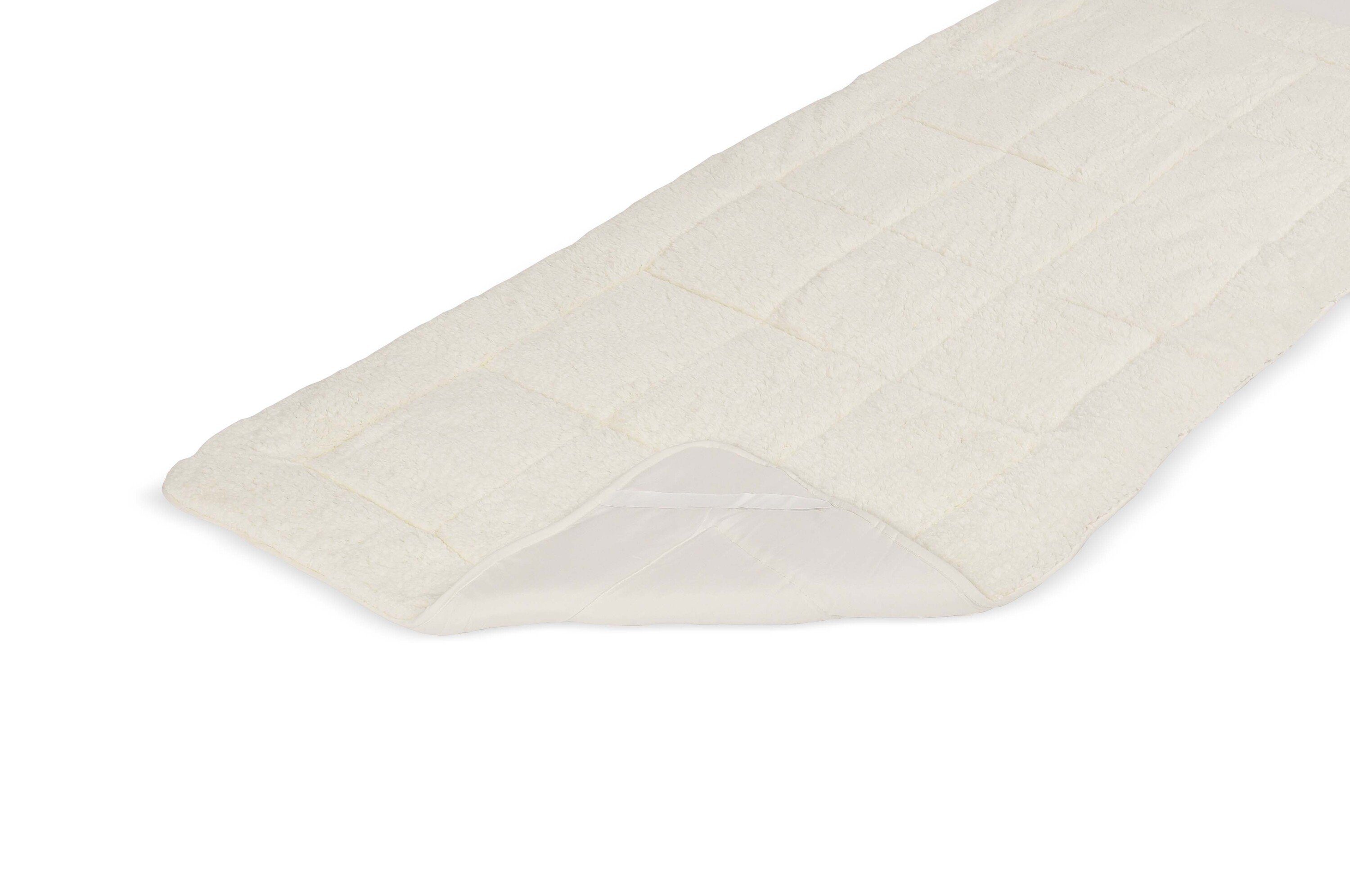 Topper Lammfelloptik Matratzenauflage, RIBECO, 3 cm hoch, Polyester, (3 cm hoch), Topper, Matratzenauflage, Matratzenschutz, Matratze, Lammfloor-Optik
