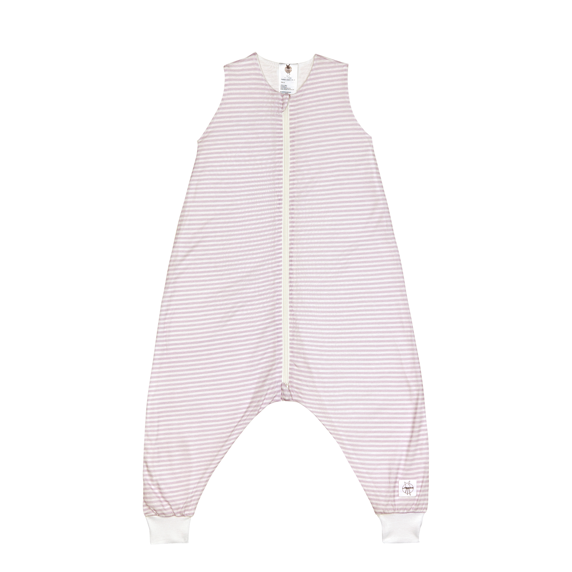 Kinder Schlafoverall 0,5 TOG - Gestreift, Lila Milky