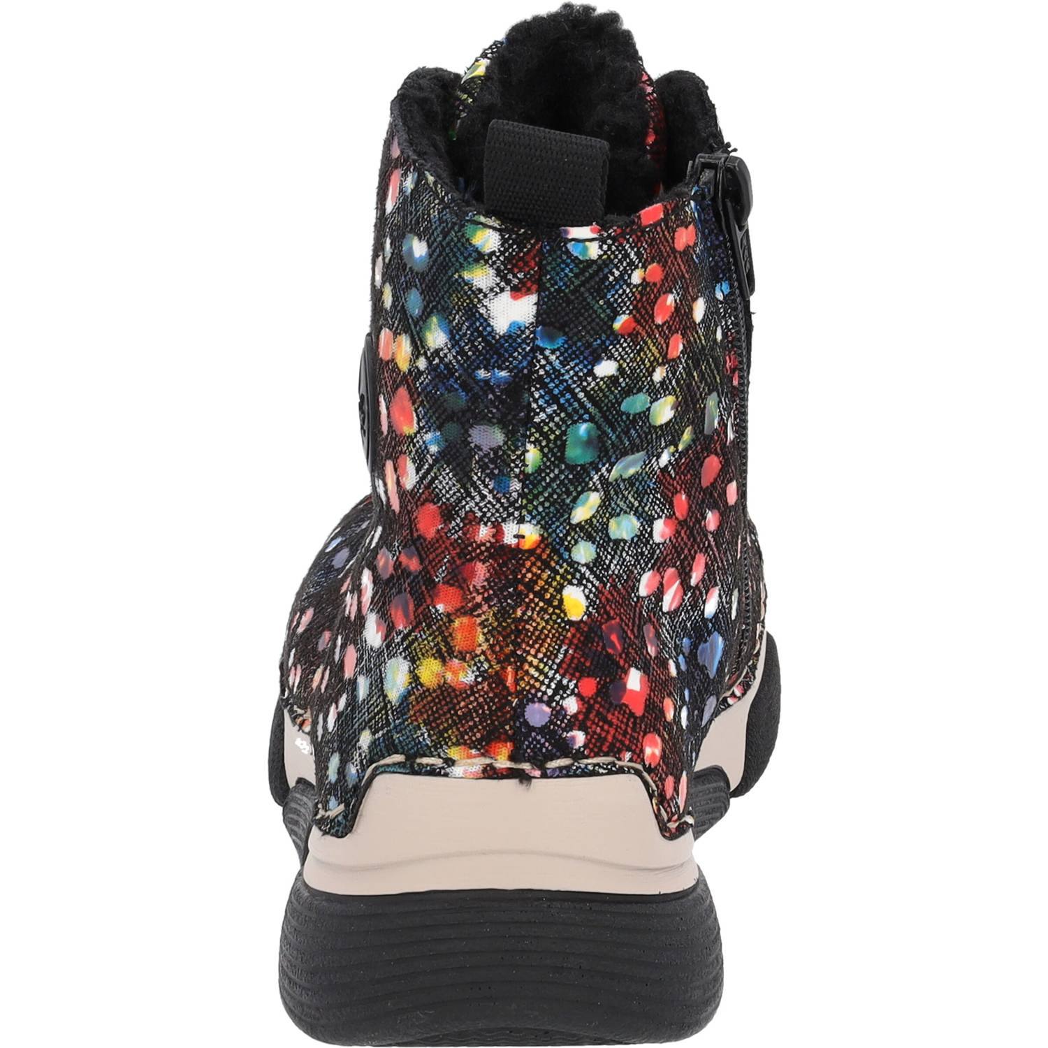 Rieker 45910, Schnürstiefel, Damen, schwarz-multi