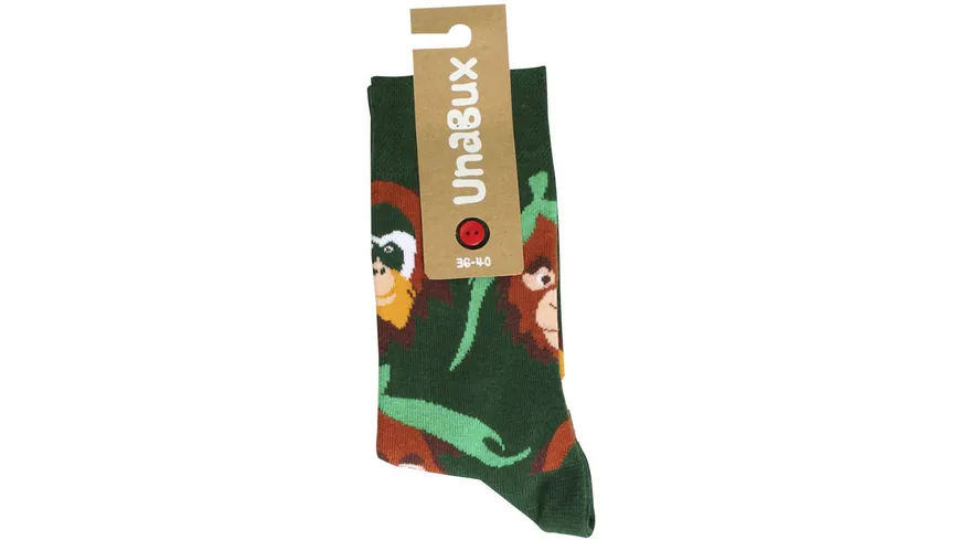 Unabux Unisex Socken Grumble In The Jungle mehrfarbig