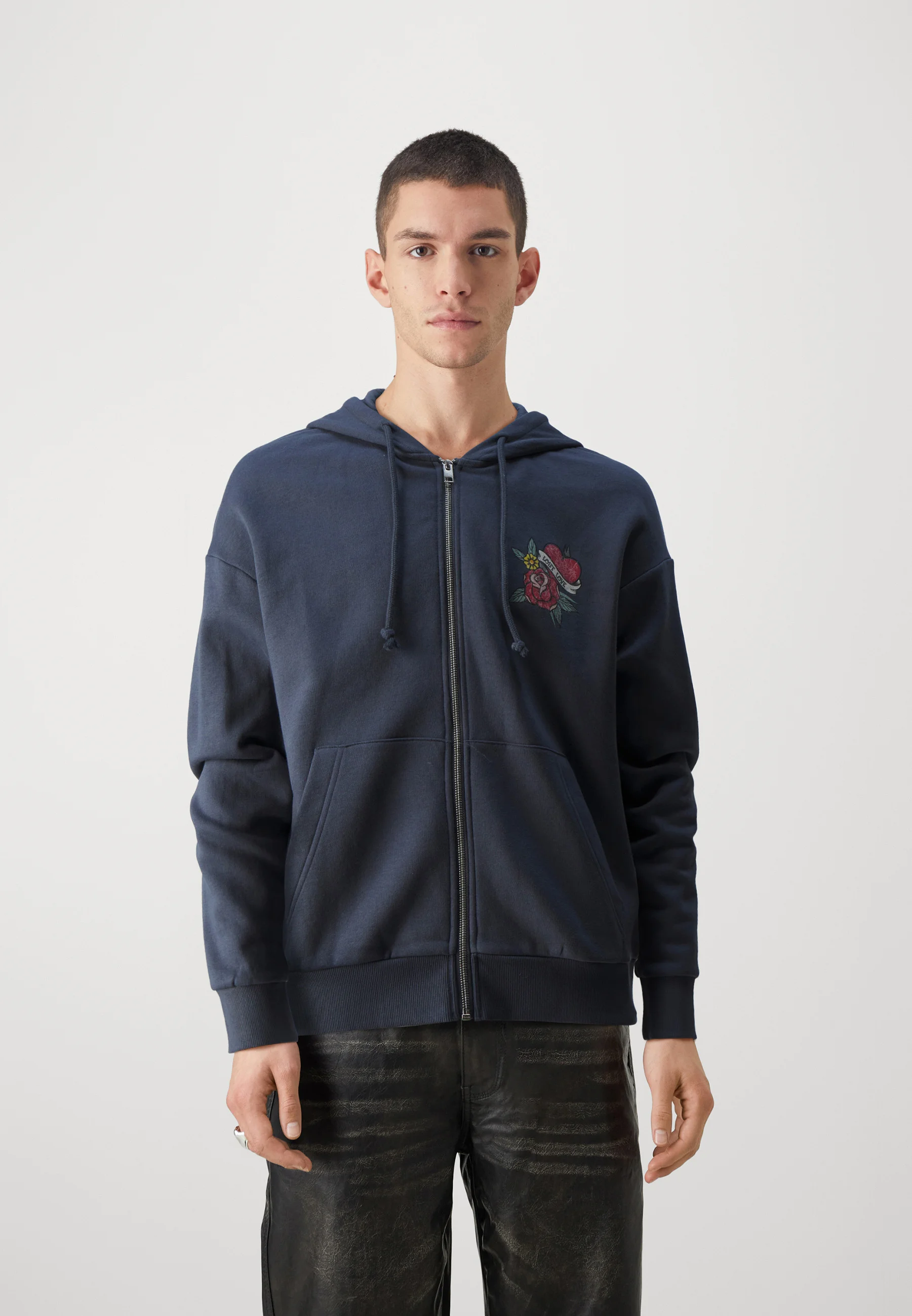 Jack & Jones JOREAGLE SKULL ZIP HOOD UNISEX - Sudadera con cremallera