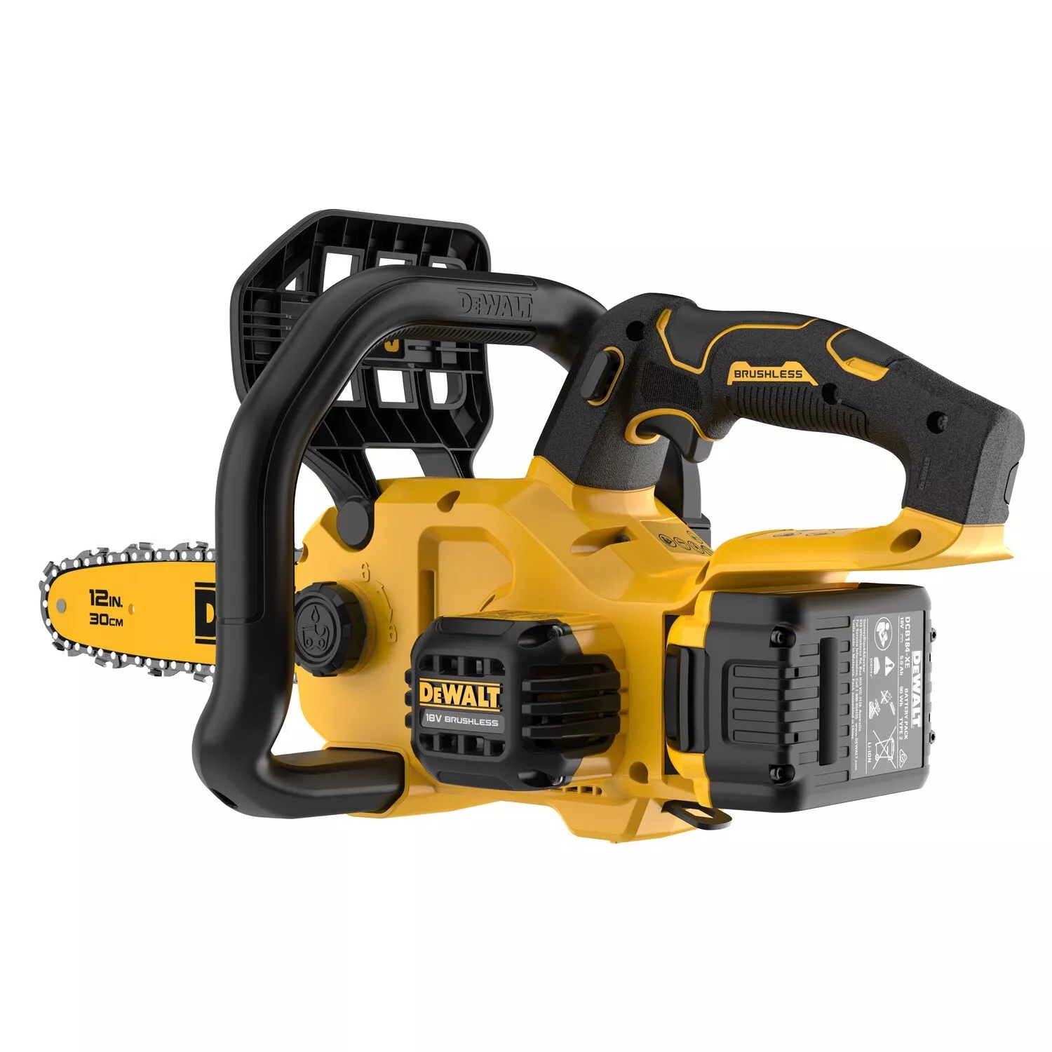 DeWalt DCMCS565P1-QW Akku-Kompakt-Kettensäge 30 cm 18 V XR Brushless 1x 5,0 Ah Akku und Ladegerät im Lieferumfang enthalten