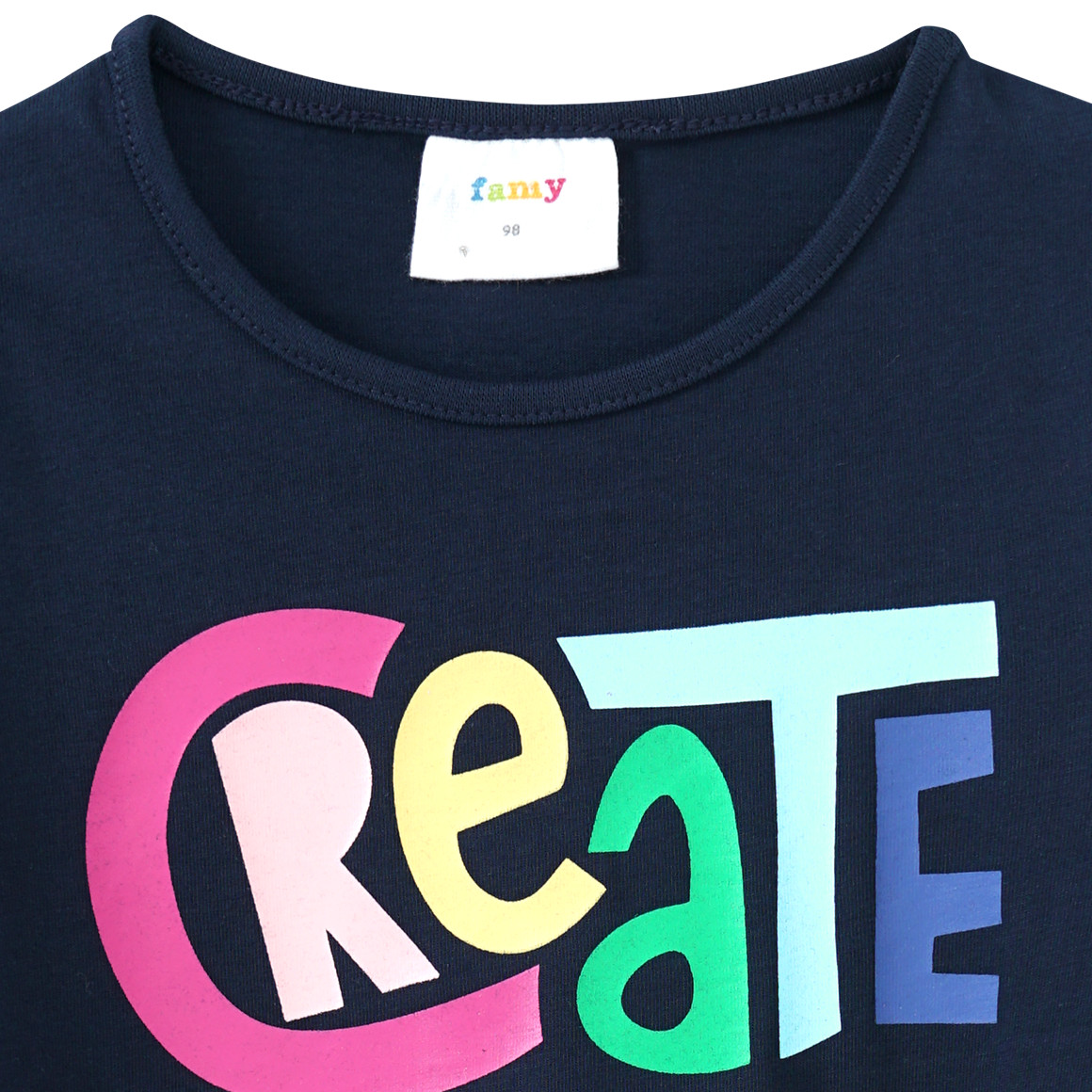 Mädchen Langarmshirt mit Message-Print