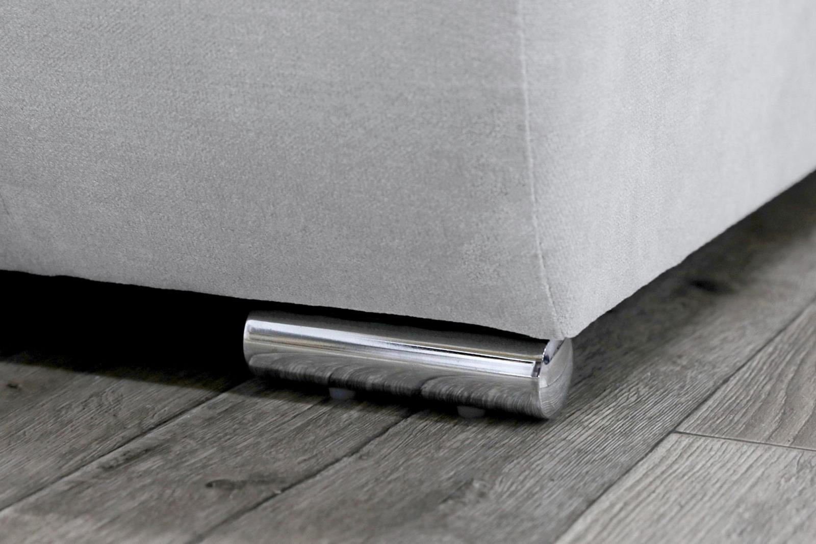 Beautysofa Schlafsofa Draco, mit Schlaffunktion, Bettkasten, Freistehendes, 3 Sitzer Polstersofa, aus Velours, modern