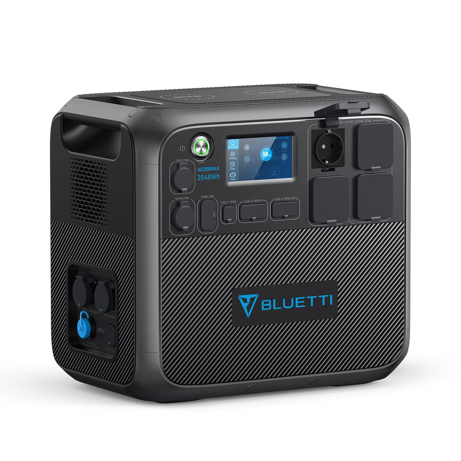 BLUETTI Stromerzeuger AC200MAX Solargenerator, (1-tlg., 4 x Wechselstrom), für Camping, Stromausfall