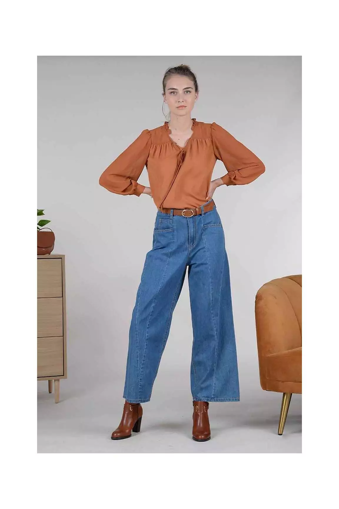 Molly Bracken Blouses Femme couleur marron