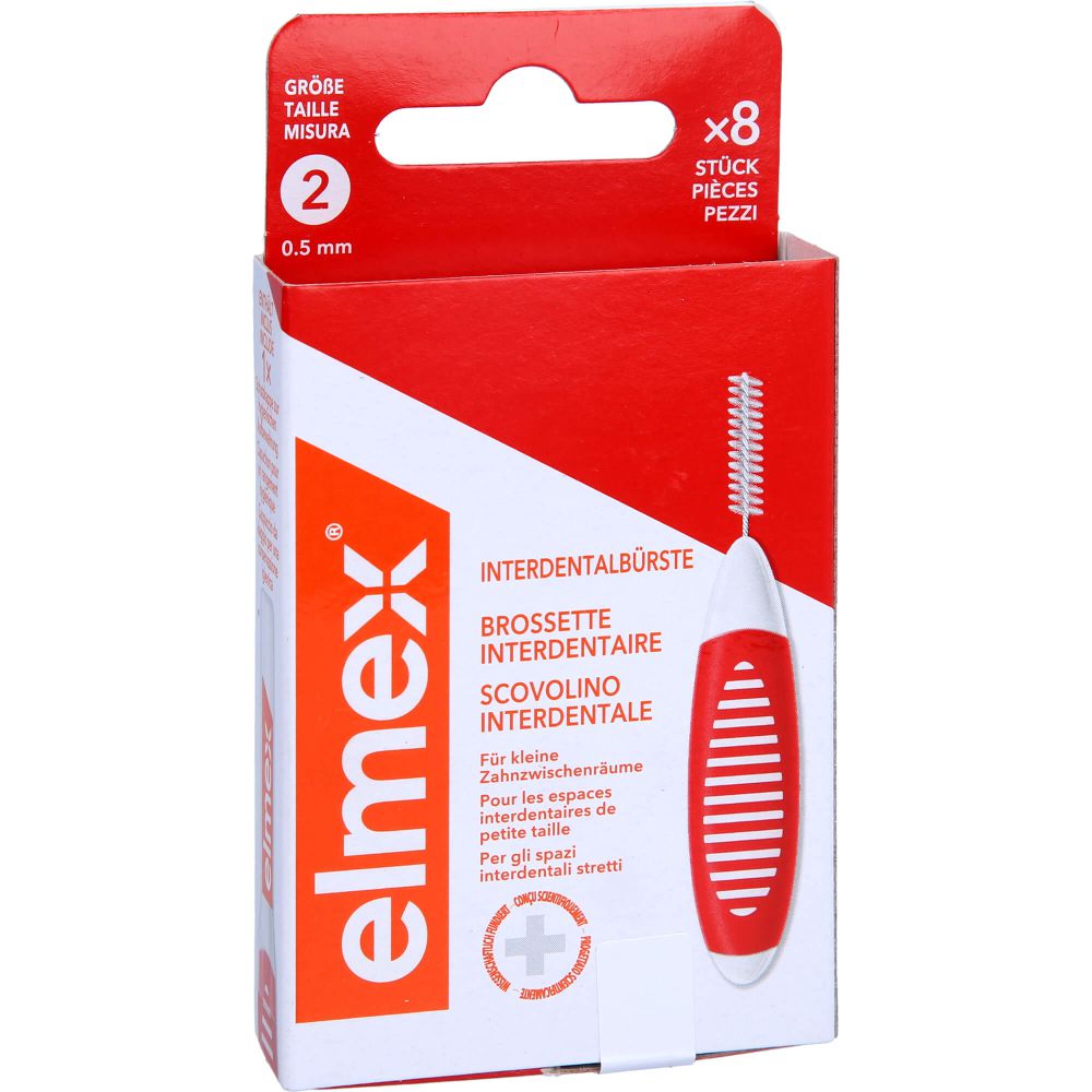 Interdentalbürsten ISO Gr.2 0.5 mm rot