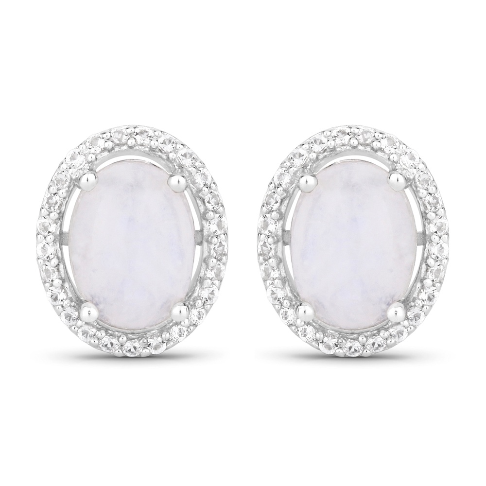 Rafaela Donata Boucles doreilles Argent sterling Pierre de lune en Argent Bijoux