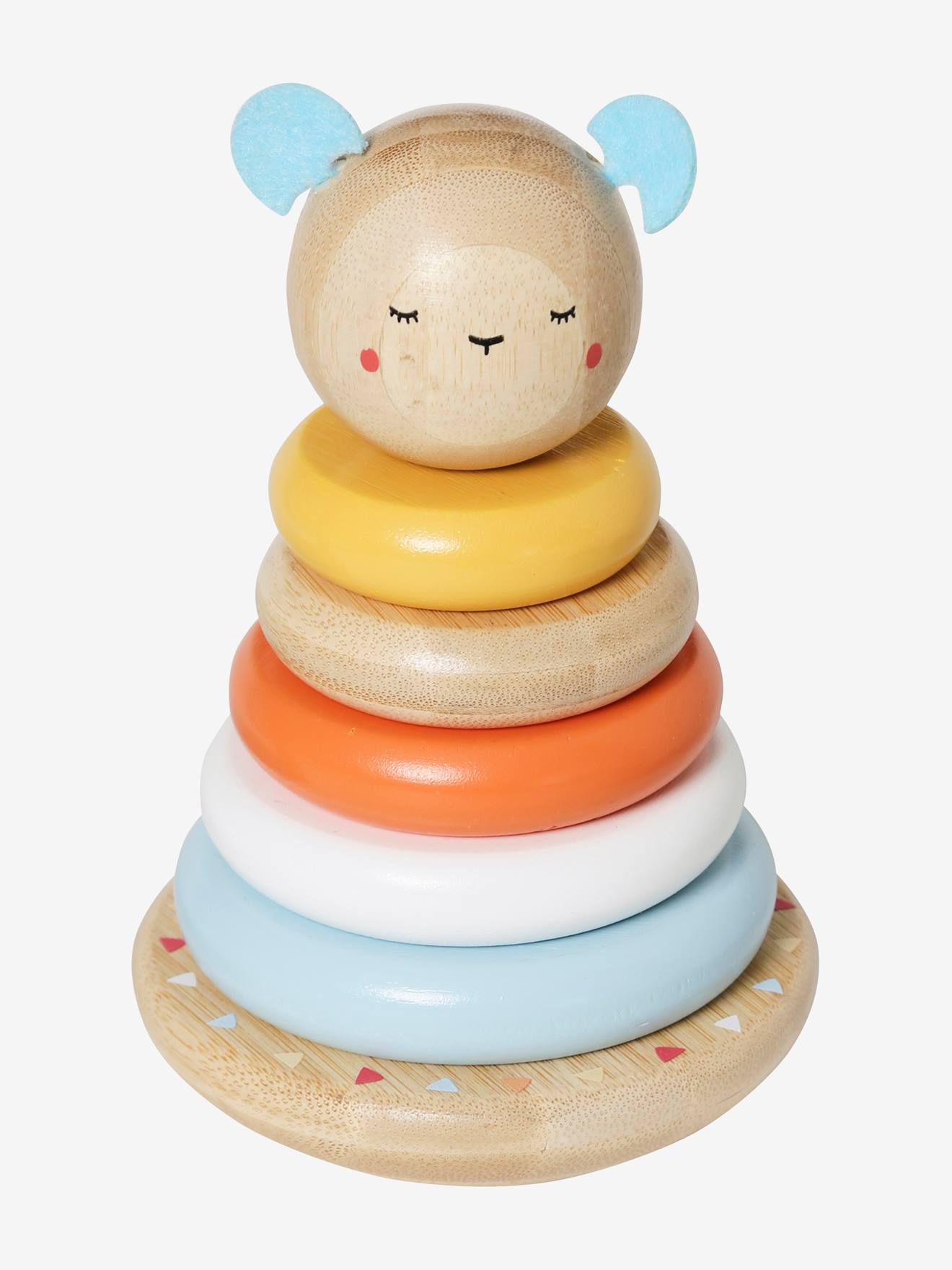 Set de 3 jouets en bambou multicolore