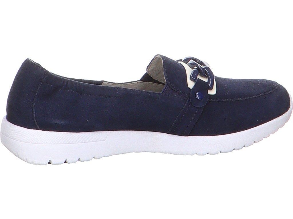 CAPRICE Klassische Slipper blau ocean suede